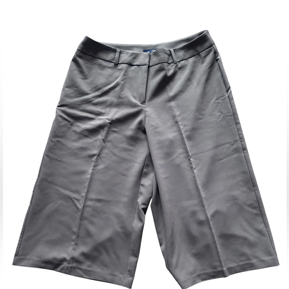 East 5th Gray Bermuda Dress Shorts Size 12 Stretch Career